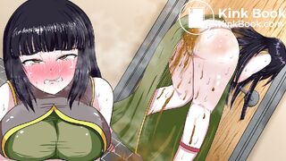 Female anime warrior desperate poop 4