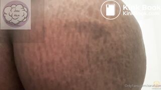 Chocolate booty squeezing out fudge