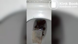 showing the results in toilet