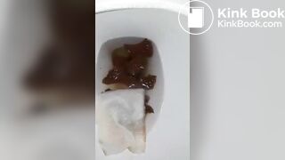 showing the results in toilet