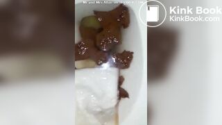 showing the results in toilet