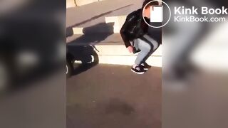 Cute girl couldn’t hold her poop anymore