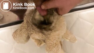 Bunny Plush gets piss
