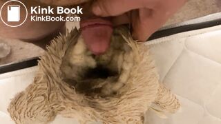 Bunny Plush gets piss