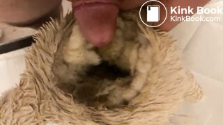Bunny Plush gets piss