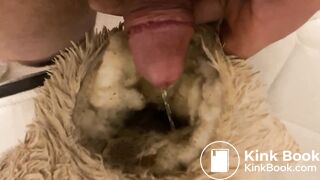 Bunny Plush gets piss