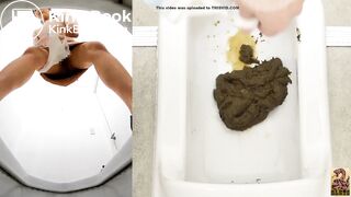 japanese girl's long and soft poop