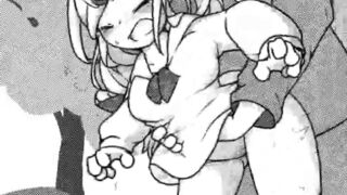 cute girl farting poop anime