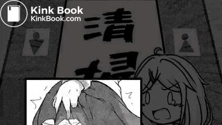 cute girl farting poop anime