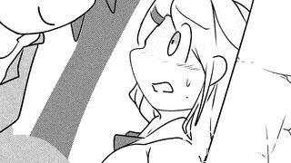 cute girl farting poop anime