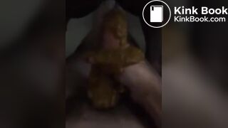 Ebony BBW Shit on cock