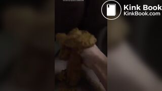 Ebony BBW Shit on cock