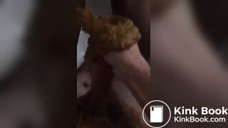 Ebony BBW Shit on cock