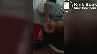 Public squat toilet dump