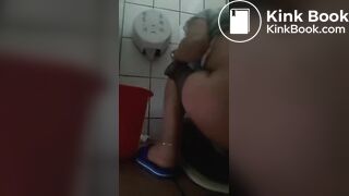 Public squat toilet dump