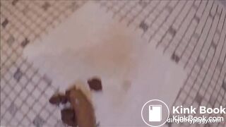 Standing scat poop