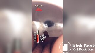 Girl Shitting in Toilet - 4