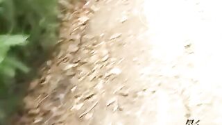 tennis girl outdoor poop