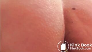 Girl shitting on a mans dick