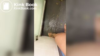 Huge Ebony Scat Soles Smear