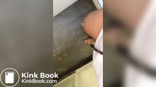 Huge Ebony Scat Soles Smear