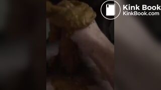 Ebony bbw gassy poop