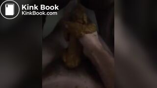 Ebony bbw gassy poop