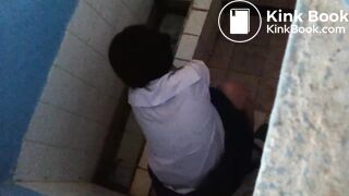 Thai Pooping At School Toilet