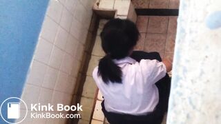 Thai Pooping At School Toilet