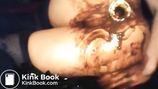 Babe shitting diarrhea and fingering asshole - video 2