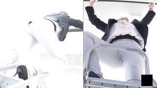 Great low angle panty pooping