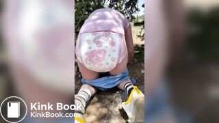 cute girl messing diaper - video 2