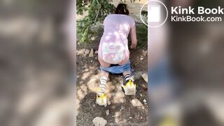 cute girl messing diaper - video 2