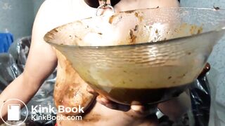 Very dirty with milk and shit