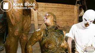 Betty gets peed on while being covered in cow shit