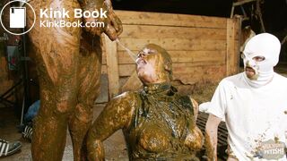 Betty gets peed on while being covered in cow shit