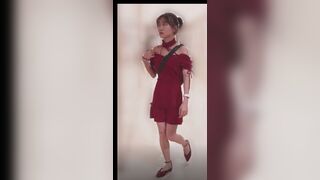 Very cute girl pooping voyuer