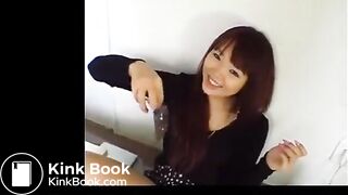 ASIAN BATES WITH HER OWN POOP