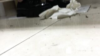 Very Beautiful girl shitting toilet voyeur