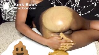 Ebonys sloppy poop smearing session