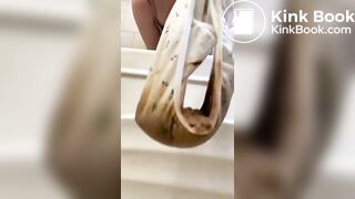 Wet poop in panties