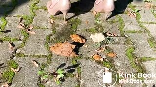 Public Panty Pooping Blonde