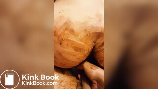 Shitting on cock in shower and then assfucked