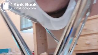 huge panty poop on potty seat