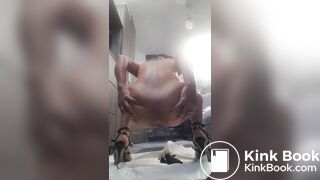 Hot romanian milf shits