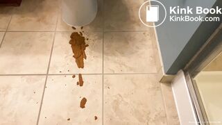 Phat ebony booty with messy soft serve