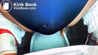 Diarrhea in blue panties