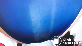 Diarrhea in blue panties