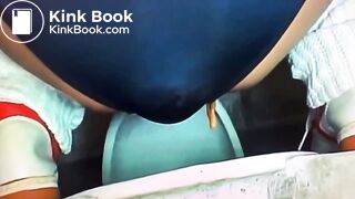 Diarrhea in blue panties