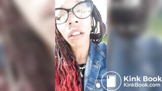 White leggings poop - video 3